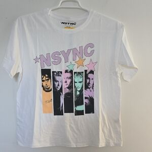 NSYNC White Graphic Tee - Short Sleeve
